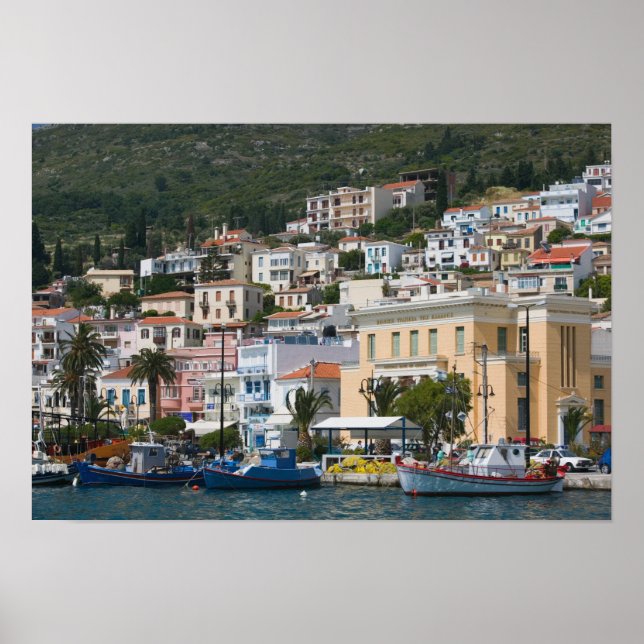 Póster GRECIA, Islas del Noreste del Egeo, SAMOS, (Frente)