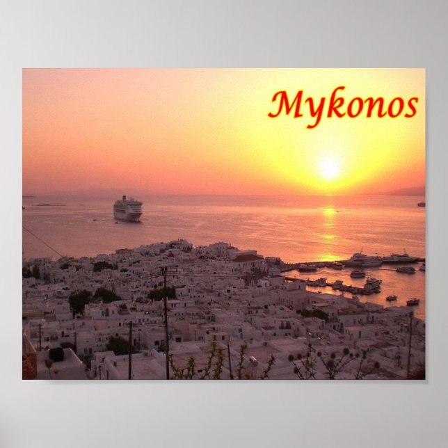 Póster Grecia - Mykonos - (Frente)