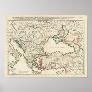 Póster Grecia, Turquía, Europa