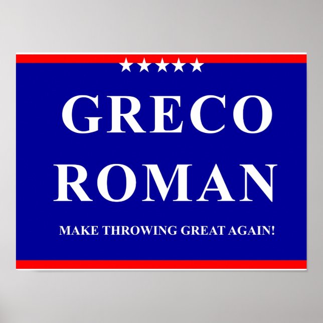 Póster Greco Roman (Frente)