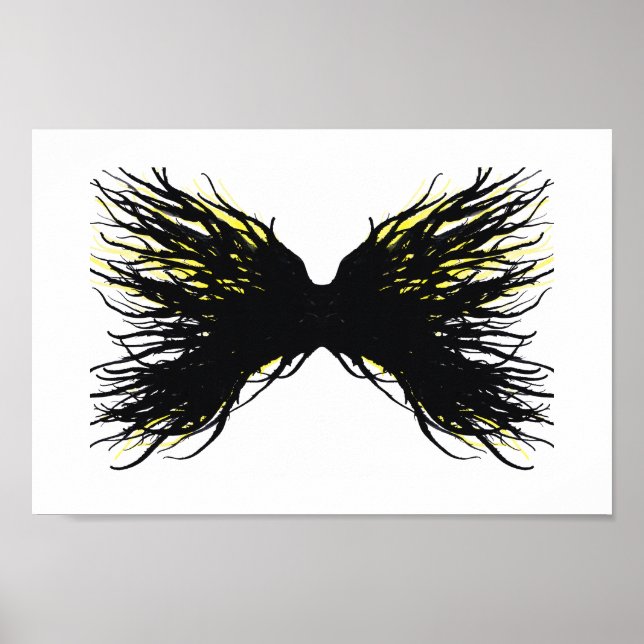 Póster Greed Abstract 7 Deadly Sins Alcohol Ink Art (Frente)