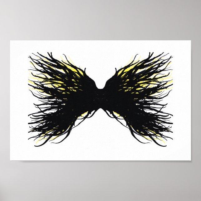 Póster Greed Abstract 7 Deadly Sins Alcohol Ink Art (Frente)