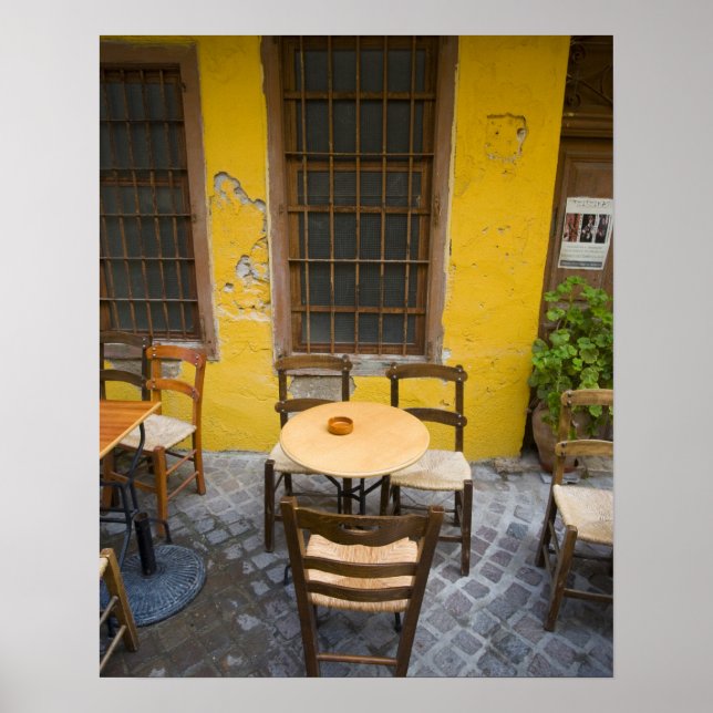 Póster Greek Island of Crete and old town of Chania 3 (Frente)