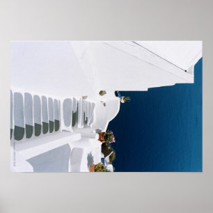 Póster Greek islands-santorini poster