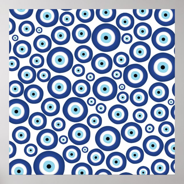 Póster Greek Mati Mataki - Matiasma Evil Eye Pattern #1 (Frente)