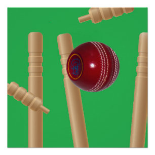 Póster Green Bowl En Cricket,