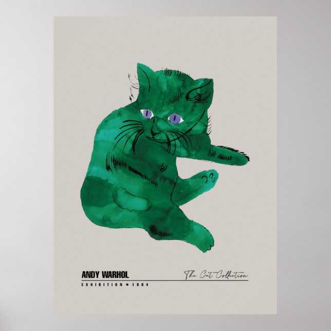 Póster Green Cat (Frente)