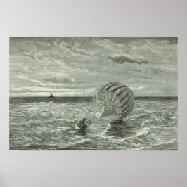 Póster Green falls into the sea (1871)