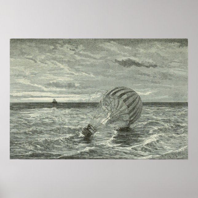 Póster Green falls into the sea (1871) (Frente)