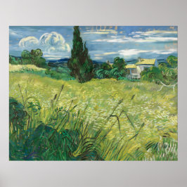 Póster Green Field Vincent van Gogh