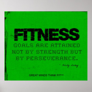 Póster Green Fitness Poster - ¡Motivación!