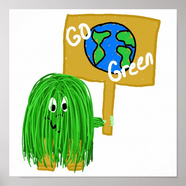 Póster Green go Green Planet (Frente)