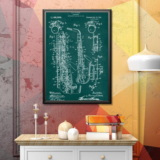 Póster Green | Patente saxofónica (Subido por el creador)