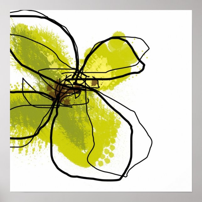 Póster Green Petals Art Print (Frente)