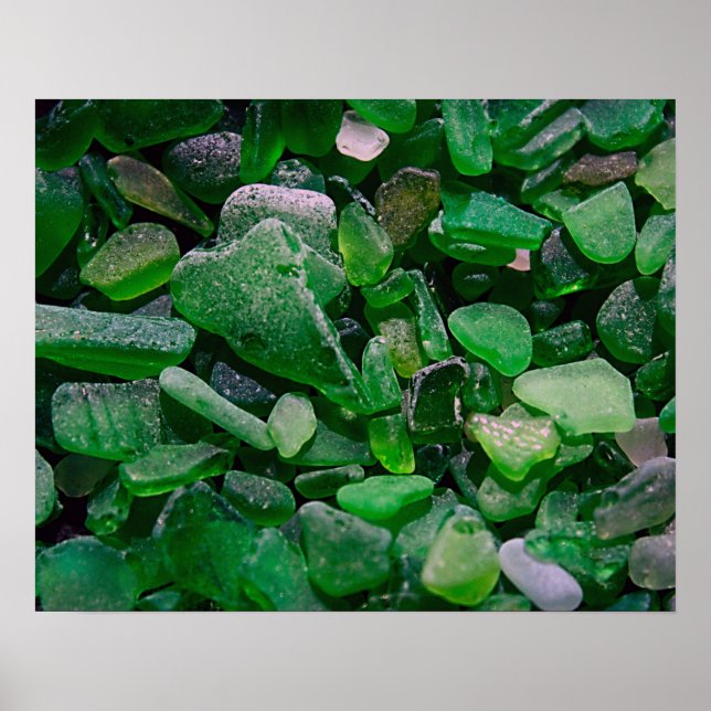 Póster Green Seaglass (Frente)