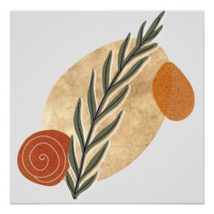 Póster Green Stalk Boho