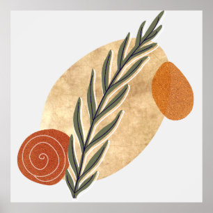 Póster Green Stalk Boho