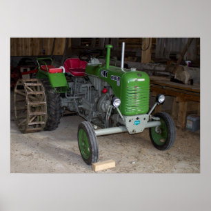 Póster Green Steyr Tractor KL I