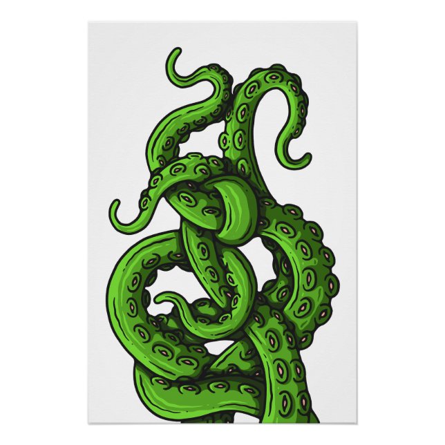 Póster Green Tentacles (Anverso)