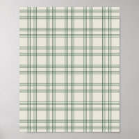 Green Y Cream Gingham
