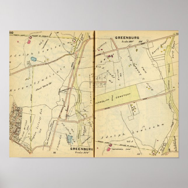 Póster Greenburg, Nueva York 4 (Frente)