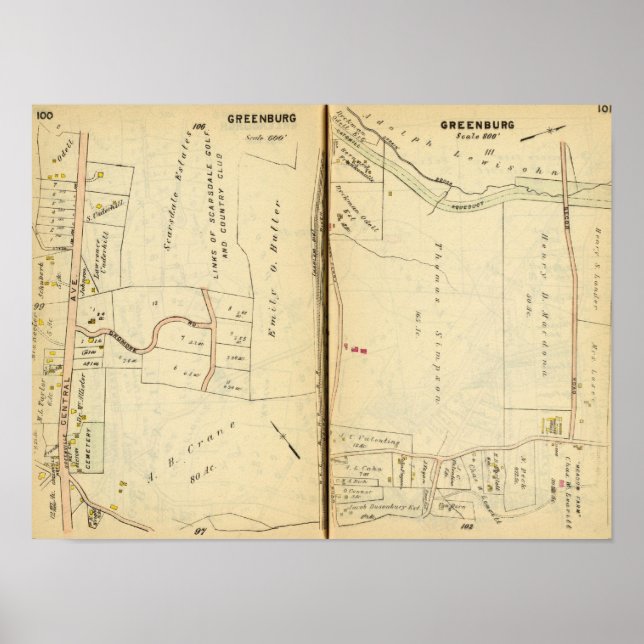 Póster Greenburg, Nueva York 6 (Frente)
