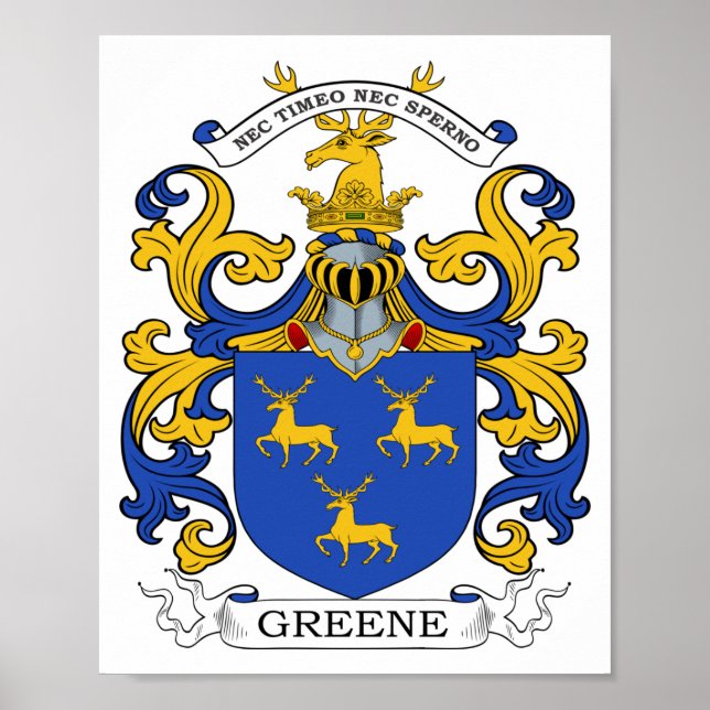 Póster Greene Personalizado (Frente)