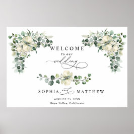 Póster Greenery Eucalyptus Wedding