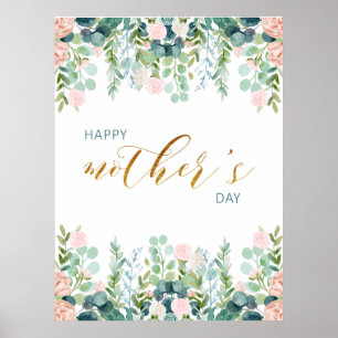 Póster Greenery Mother's Day Greeting Card