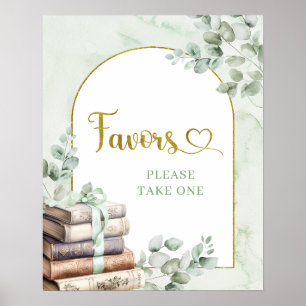 Póster Greenery Sage Storybook favorece al Poster