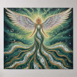 Póster GreenGoldMysticAngel