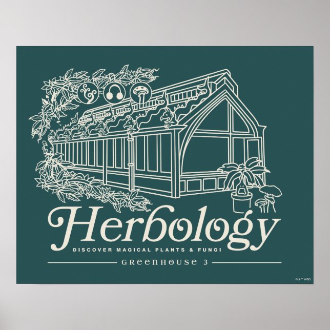 Póster Greenhouse herbológico HOGWARTS™ (Frente)