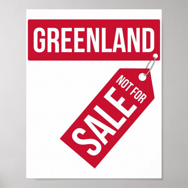 PÓSTER GREENLAND NOT FOR SALE (Frente)