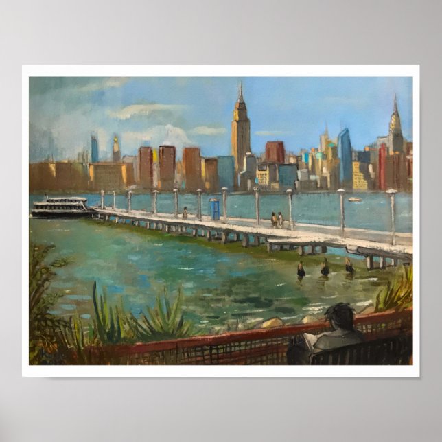 Póster "Greenpoint (Brooklyn NYC)" 11x14 in | por M. Koch (Frente)