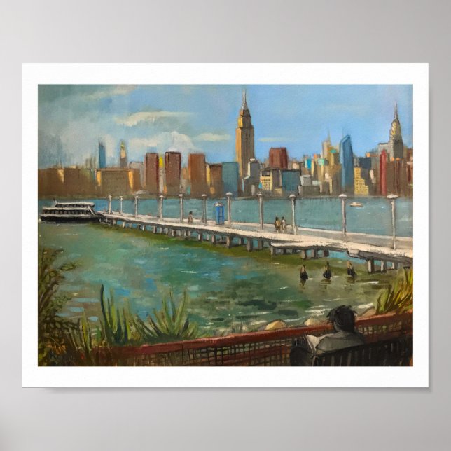 Póster "Greenpoint (Brooklyn NYC)" 8 x 10 in - por M. Koc (Frente)