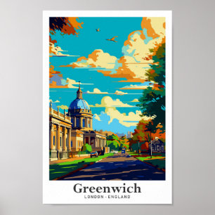 Póster Greenwich Londres Inglaterra Reino Unido Viaje de 