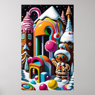 Póster Greeter - Ken Gage Art - Navidades recubiertos de 