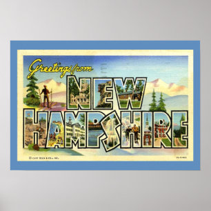 Póster Greetings From New Hampshire