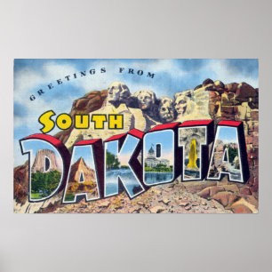 Póster Greetings from South Dakota