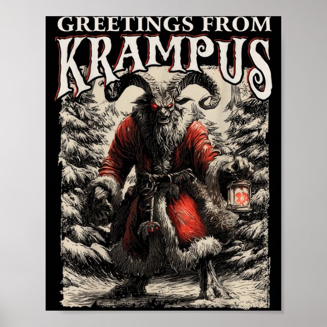 Póster Greetings From Ss Vom Krampus Festive Horror Chris (Frente)