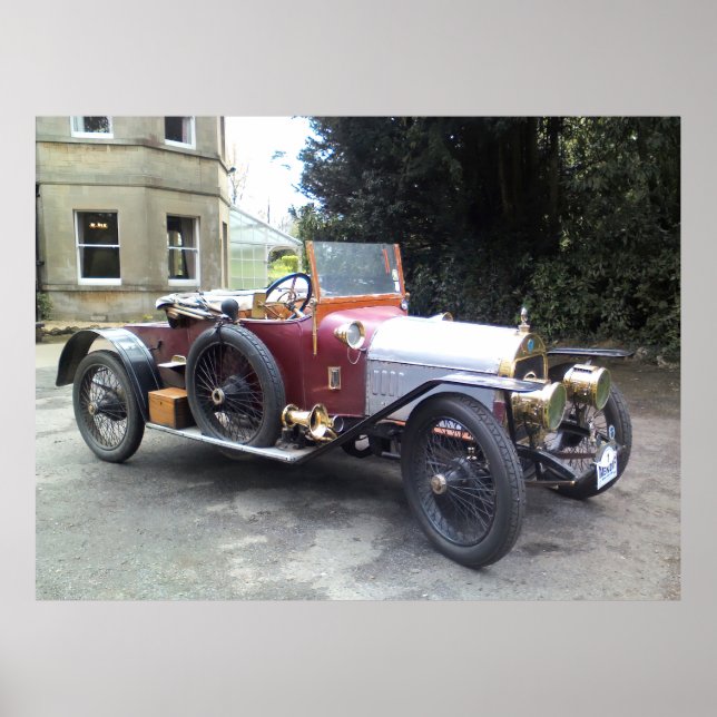 Póster Gregoire Phaeton, veterano auto francés. (Frente)