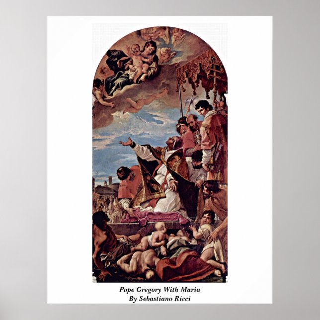 Póster Gregory Con María De Sebastiano Ricci (Frente)