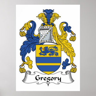 Póster Gregory Family Crest