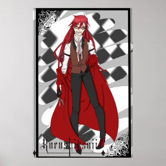 Póster Grell Sutcliff from Kuroshitsuji Black Butler