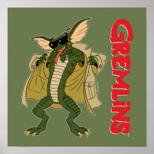 Póster Gremlins Flash Trench Coat de banda