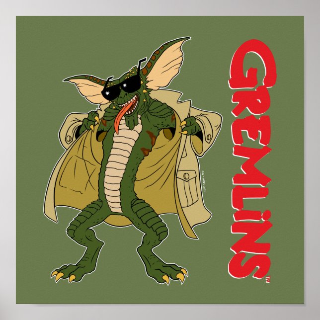 Póster Gremlins | Flash Trench Coat de banda (Frente)