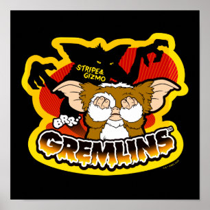 Póster Gremlins   Gizmo de miedo de banda