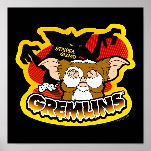 Póster Gremlins | Gizmo de miedo de banda (Frente)