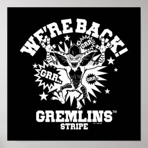 Póster Gremlins Stripe Estamos de vuelta