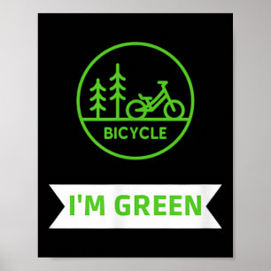 Póster Greta Bicycel Nature Protection Environmental Prot